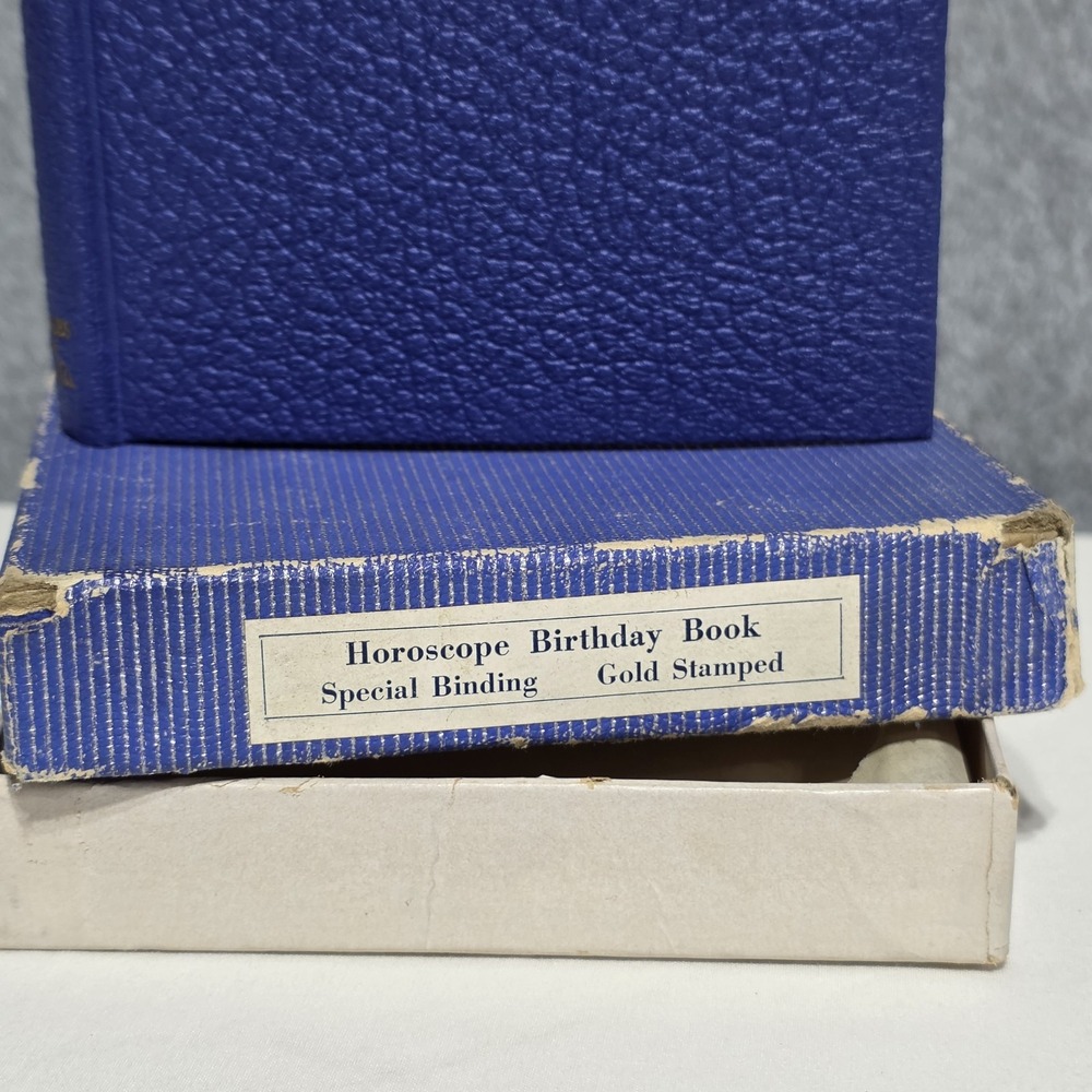 Cupples & Leon Co. Horoscope Birthday Book Special Binding Gold Stamped w/ Box - Picture 4 of 14